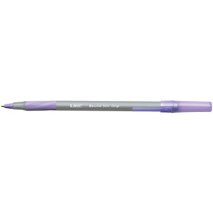 Bic Round Purple Stic Grip Ball Pen Pk40