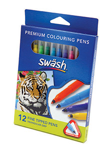 Swash Komfigrip Fine Colouring Pen Pk12