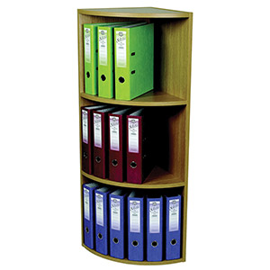 Rotadex Corner Unit 3-Tier Lt.Oak CU18