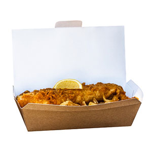 Medium Kraft Multi-Food Snack Box - 150x Per Case