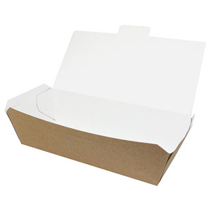 Medium Kraft Multi-Food Snack Box - 150x Per Case