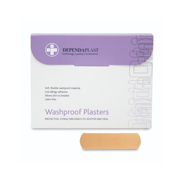 Dependaplast Washproof Plasters Assorted Sizes - 100x Per Pack Dependaplast Washproof Plasters Assorted Sizes - 100x Per Pack