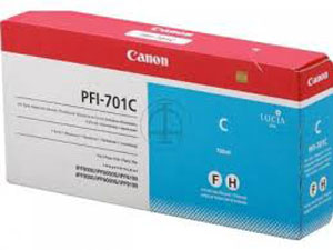 Canon PFI-701C Cyan Ink Cartridge - 700ml