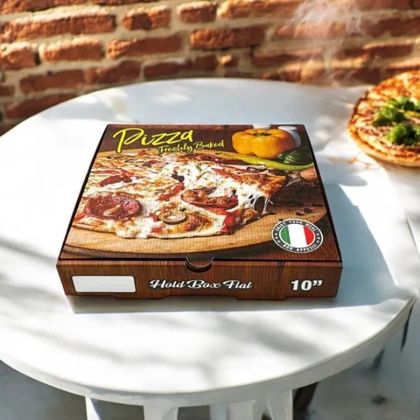Pizza Freshly Baked corrugated box 10