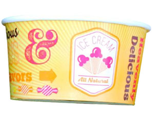 5oz Chill Ice Cream Cup - 25 Per Pack