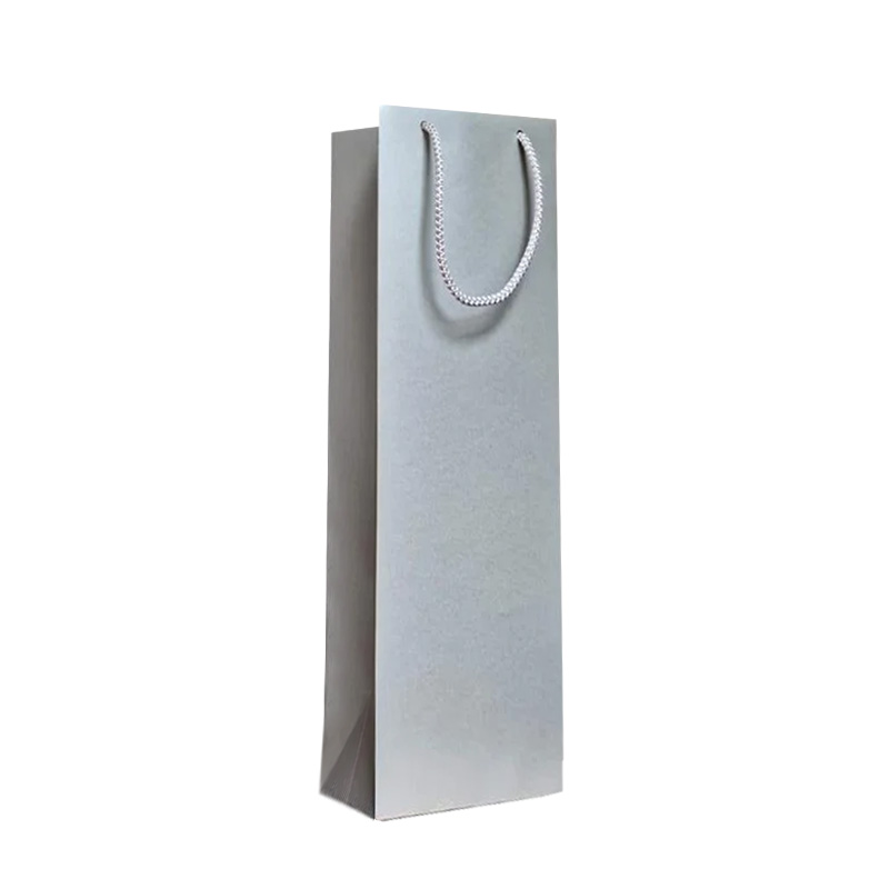 Luxury Bottle Bag with Rope Handle - Silver  - 20x Per Pack