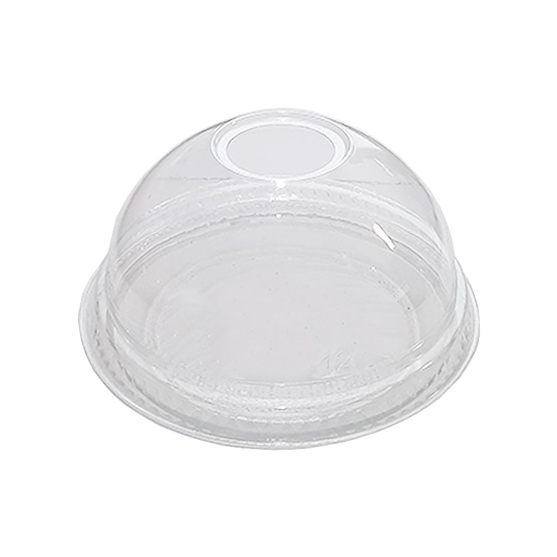Juice Cup Dome Lids With Hole 12-16oz - 50x Per Pack