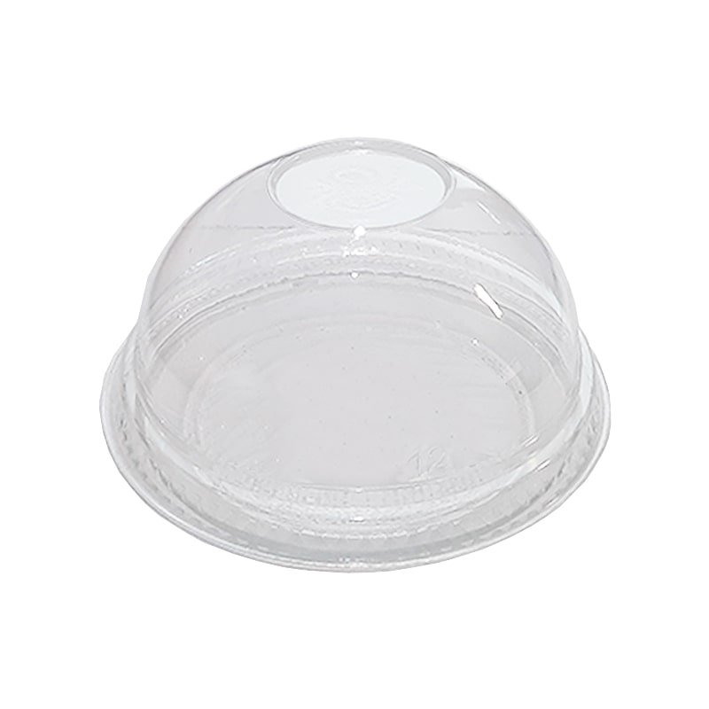 Juice Cup Dome Lids No Hole 12-16oz - 50x Per Pack