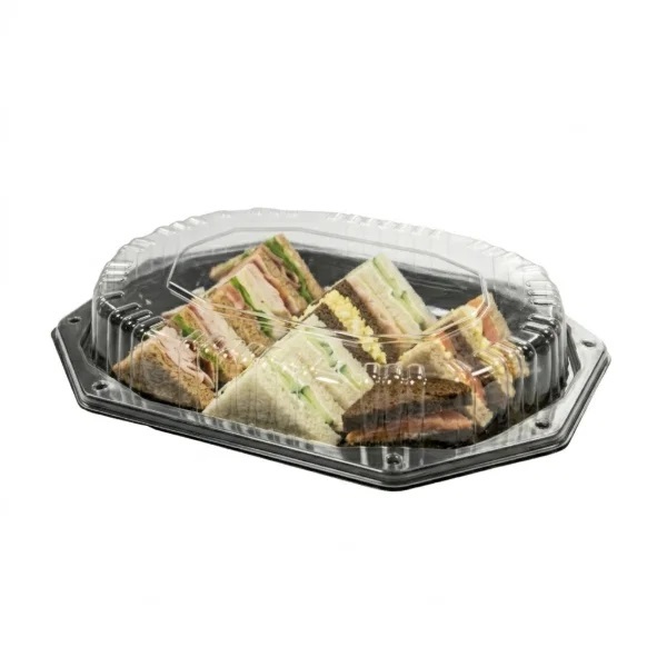 Medium Sandwich Platter Base & Lid 335mm x 250mm - 25x Per Case