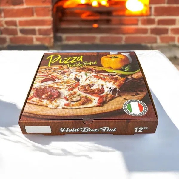 Pizza Freshly Baked corrugated box 12