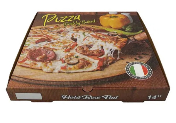 Pizza Freshly Baked corrugated box 14