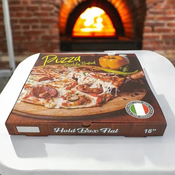 Pizza Freshly Baked corrugated box 16