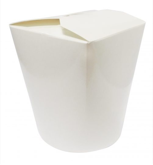 16oz White Food Pail - Round Bottom 500ml - 50x Per Pack