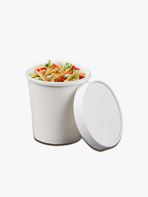 16oz White - Soup Cup Containers - 25x Per Pack