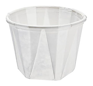 1oz Compostable Paper Souffle Container - 250x Per Pack