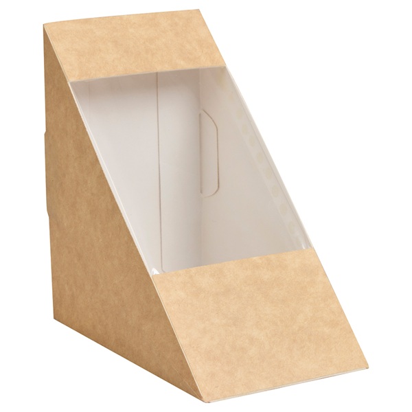 Double Sandwich Wedge - Rear Load Kraft - 123x72x123mm - 500 Per Pack