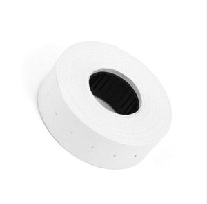 Price Labels Single Line - 21mm x 12mm Permanent White - 10x Rolls