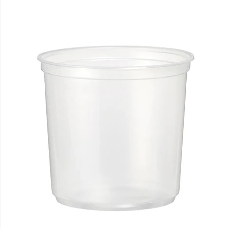 24oz PLA Compostable Deli Containers - 50x Per Pack