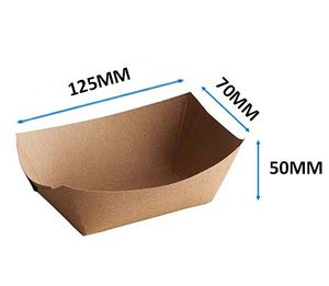 Food Trays 2LB Kraft Compostable - 250x Per Pack