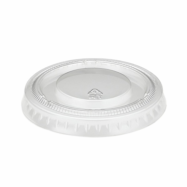 2/4oz Lids Kraft Portion Pots - PP Clear Lid - 50x Per Pack