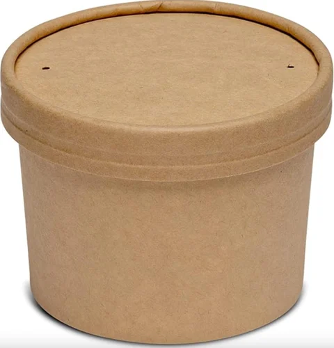 2/4oz Lids Kraft Portion Pots - Kraft Paper Lid - 50x Per Pack