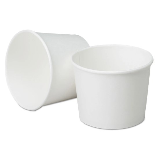 2oz White Paper Portion Pots - 50 Per Pack