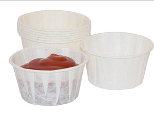 2oz Compostable Paper Souffle Container - 250 Per Pack