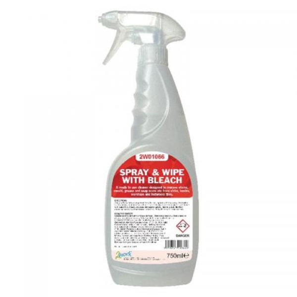 Spray and Wipe with Bleach Spray 750ml - 1x Per Pack