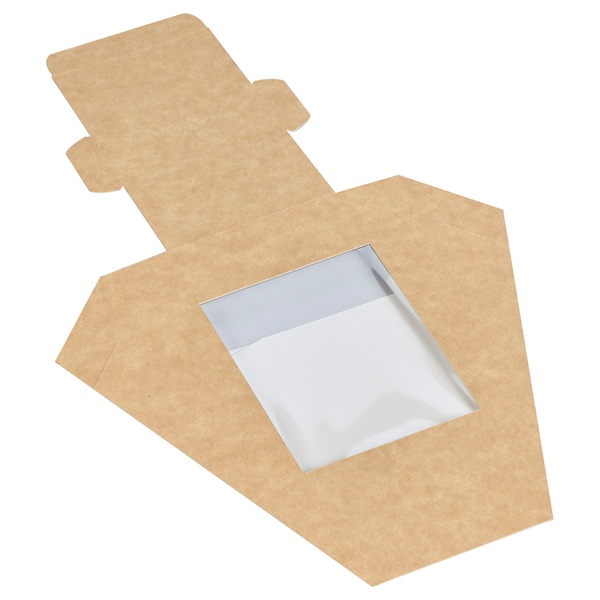 Double Sandwich Wedge - Rear Load Kraft - 123x72x123mm - 500 Per Pack