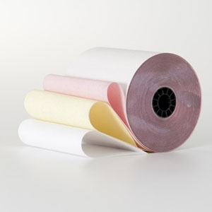 3 Ply 76mm - Self Copy Rolls - White/Pink/Yellow