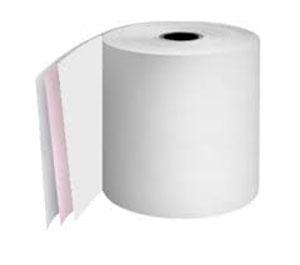 3 Ply 76mm - Kitchen Printer Rolls - White/Pink/White