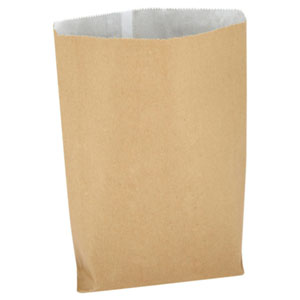 GreaseProof 3QT Kraft Lined Bag - 11" x 14.7" - 173x Per Pack 5KG