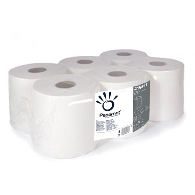 White Centrefeed Rolls 2Ply 185mm x 135 Metres - 6x Per Pack
