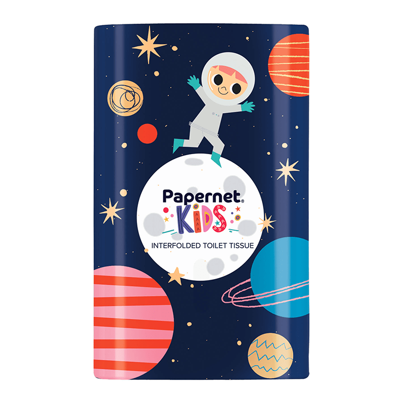 Interfolded Toilet Tissue Kids Dispenser - Space - 1x Per Pack