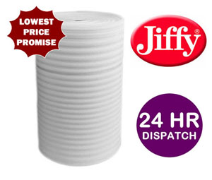 Jiffy Packaging .7mm Foam 500mm x 300m - 3 rolls per pack