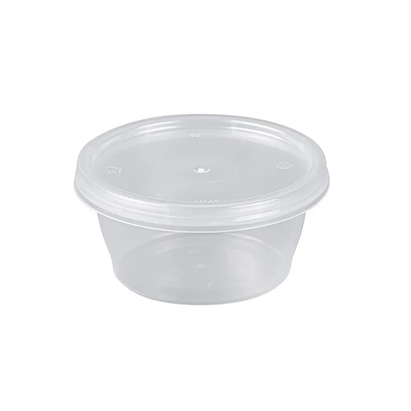 4oz Portion Pots with Lids - Heavy Duty Hot Use 1000 Per Case