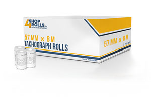 57mm x 8m Digital Tachograph Rolls - 3 Rolls per box