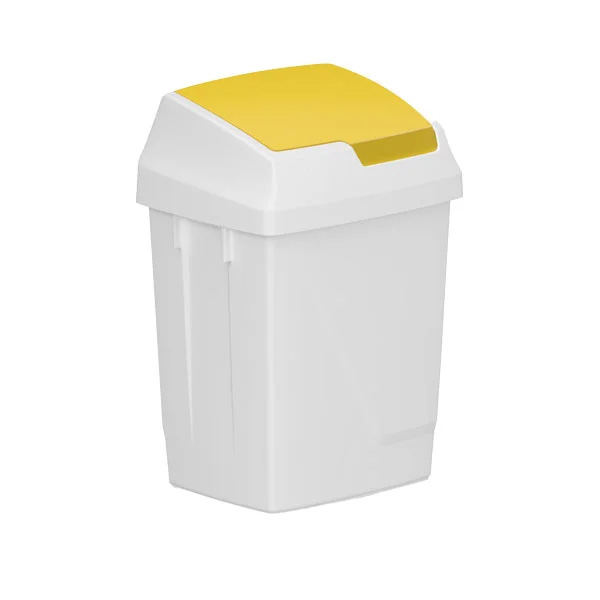 High quality Swing Bin 25 litre Yellow - 1x Per Pack