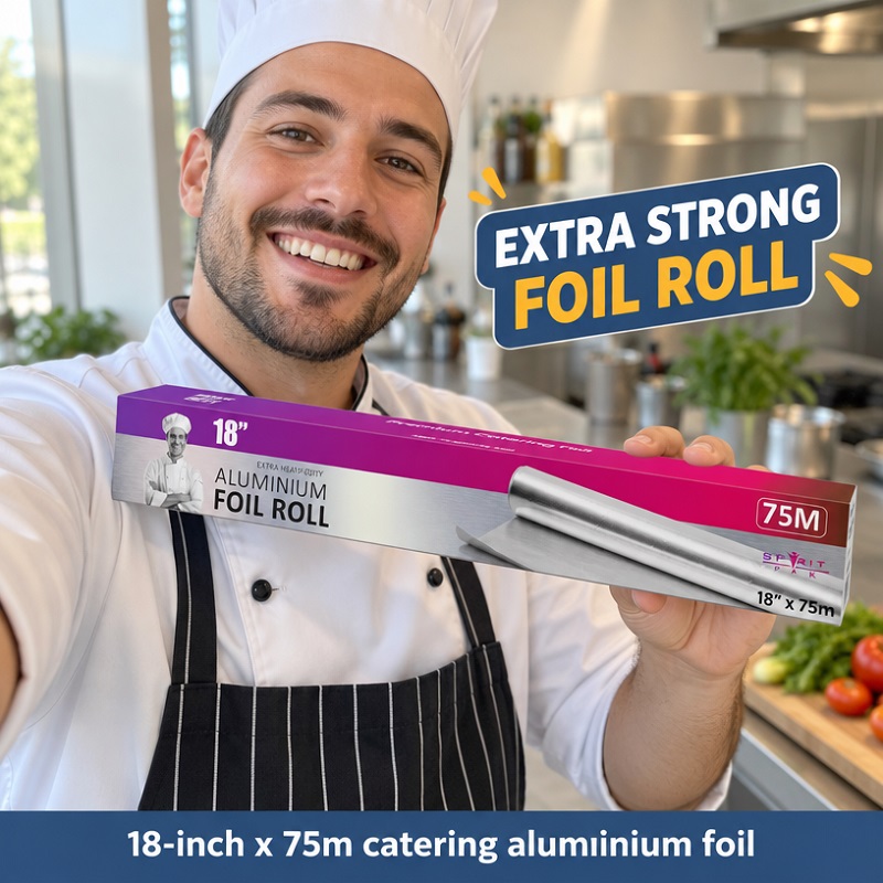 Sprit-Pak Heavy Duty Foil Rolls - 450mm x 75Metres - 1x Per Pack Sprit-Pak Heavy Duty Foil Rolls - 450mm x 75Metres - 1x Per Pack