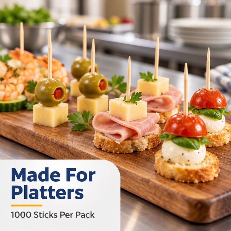 Wooden Toothpicks - 1,000 Per Pack Wooden Toothpicks - 1,000 Per Pack