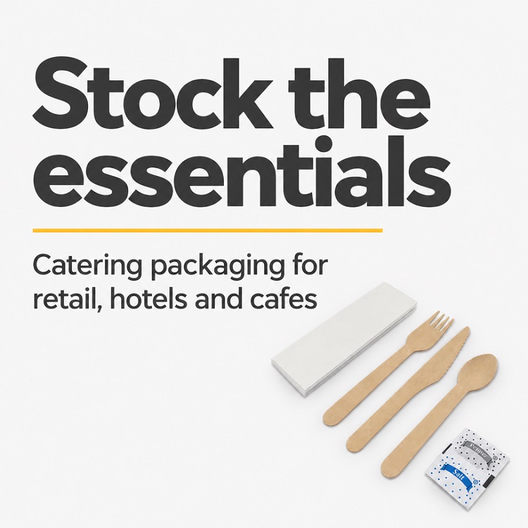 6 In 1 Wooden Cutlery Set - 50x Sets Per Pack
