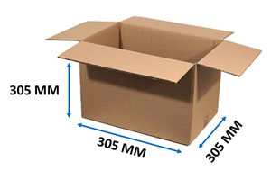 Double Wall Boxes 305mm x 305mm x 305mm - 15x per Pack KT