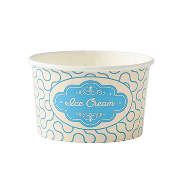 6oz Printed Ice Cream Cup - 25x Per Pack
