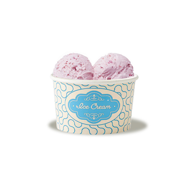 6oz Printed Ice Cream Cup - 25x Per Pack