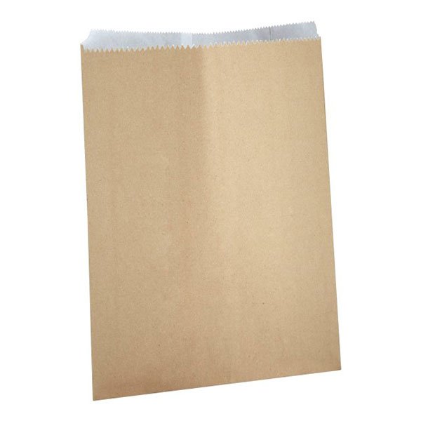 GreaseProof 6QT Kraft Lined Bag 13" x 16.5" - 132x Per Pack 5KG