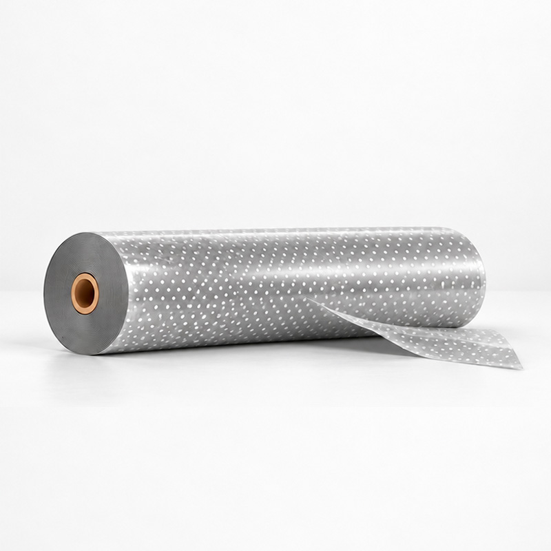 Transparent Gift Wrapping Rolls - Pattern Dots - 700mm x 100m - 30 micron - 1x Roll Per Pack 
