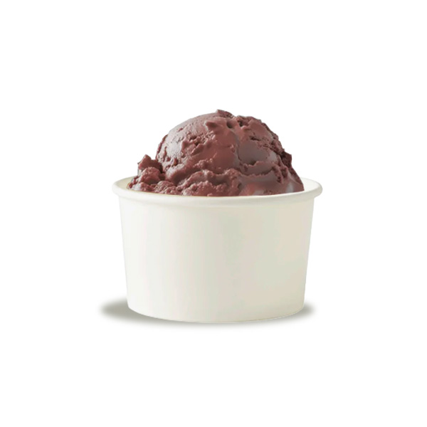 8oz Plain White Ice Cream Cup - 25x Per Pack
