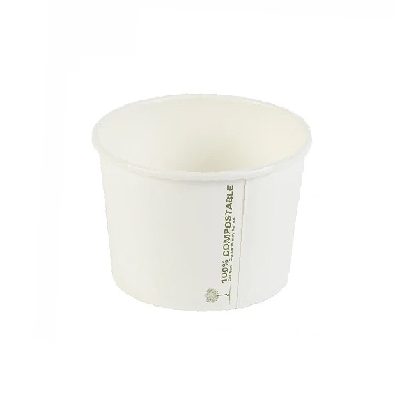 8oz White - Compostable Soup Containers - 50x Per Pack 8oz White - Compostable Soup Containers - 50x Per Pack