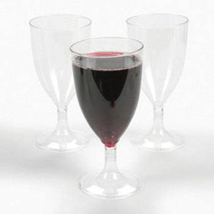 8oz/200ml Wine Glasses Recyclable - Rigid Crystal Glasses - 4x Per Pack