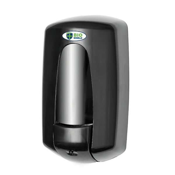 Bio Shield Refillable Soap Dispenser Glossy Black  - 1x Per Pack